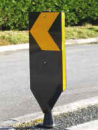 Image of an Impact Resistant Sign on a road