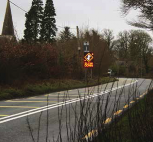 Photograph of a Vehicle Activated Sign