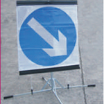 Thumbnail image of Engineers Traffic Management Kit – Roll Up Sign