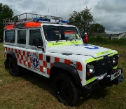 Image of a Cumbrian Mountain Rescue Team Vehicle with Nikkalite® Livery