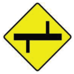 W 017R Staggered Crossroads Ahead – Right