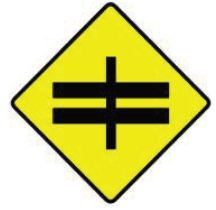 Thumbnail image of W 019 Crossroads Ahead at Dual Carriageway