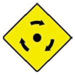 Thumbnail image of W 044 Mini-roundabout Ahead