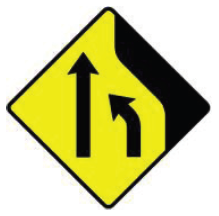 Thumbnail image of W 091R Lane Loss on Right (2 to 1 Lane)