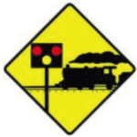 W 120 Level Crossing With Flashing Red Signals