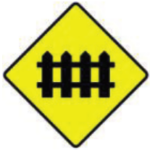 W 121 Level Crossing With No Flashing Red Signals