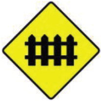 W 121 Level Crossing With No Flashing Red Signals