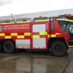 Thumbnail image of Gatwick Airport Fire & Rescue Vehicles flying high with Rennicks