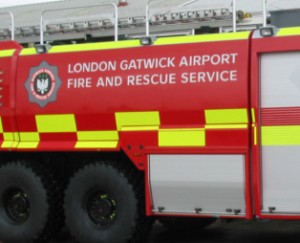 Image of a Gatwick Airport Fire and Rescue Vehicle