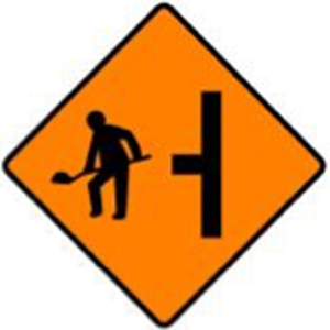 WK-052-Site-Access-on-Left-sign